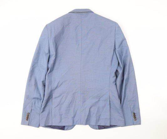 Mens UK Size 38 Burton Regular Blue Suit Jacket