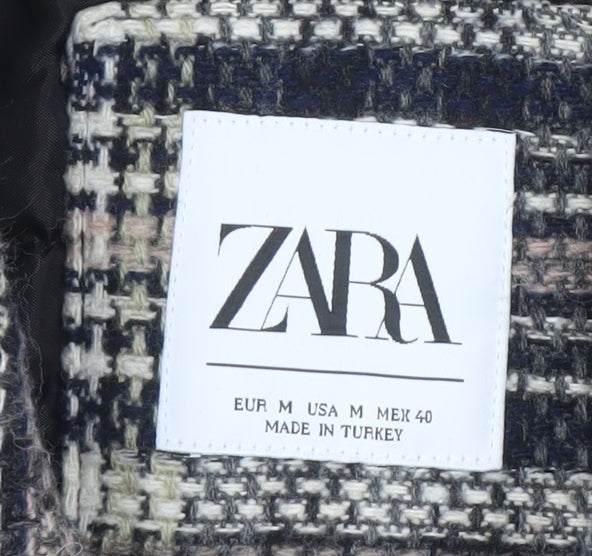 Zara Men's Multicoloured Check Bomber Jacket M