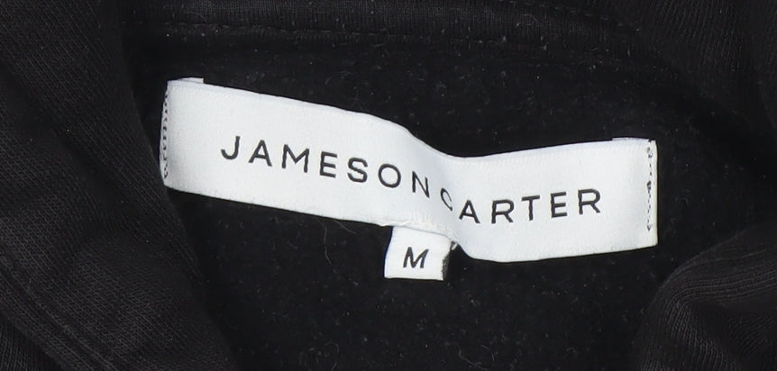 Mens UK Size M Jameson Carter Black Pullover Hoodie