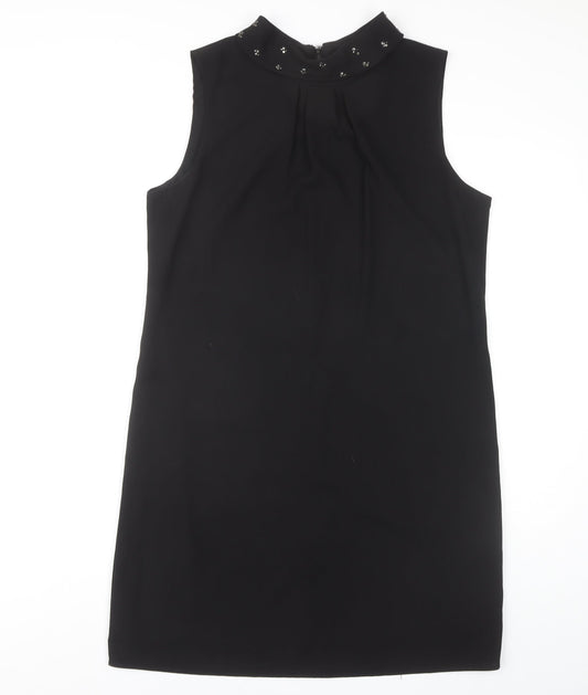 Additional front view of Principles by Ben de Lisi Black Sleeveless Women's Dress