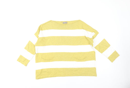 Womens UK Size S/M First Avenue Yellow Pullover Jumper