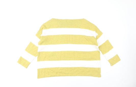 Womens UK Size S/M First Avenue Yellow Pullover Jumper