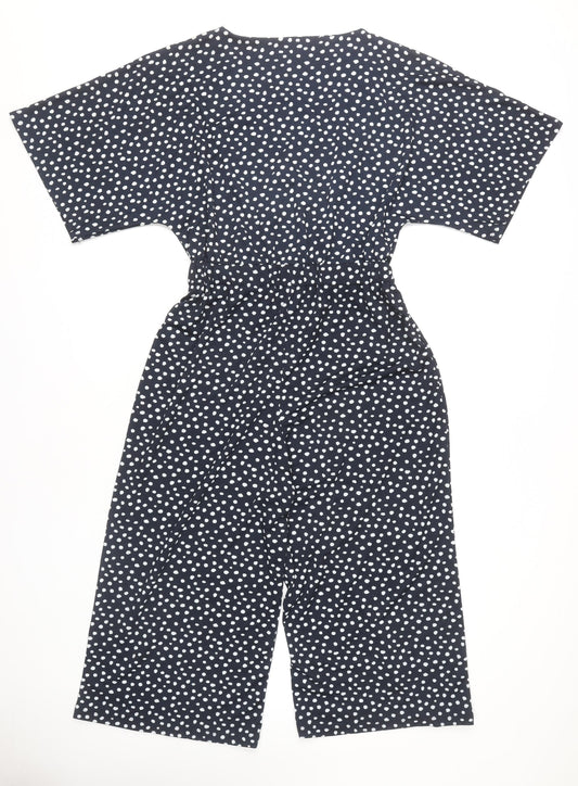 Next Women's Black Polka Dot Jumpsuit Size 10