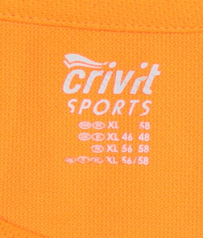 Crivit Men's Orange Running T-Shirt XL