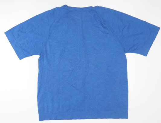 Active Men's Blue XL T-Shirt - Short Sleeve Crew Neck