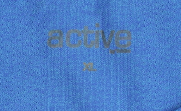 Active Men's Blue XL T-Shirt - Short Sleeve Crew Neck