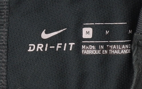 Nike Men Black Training T-Shirt M Quick Dry Sports