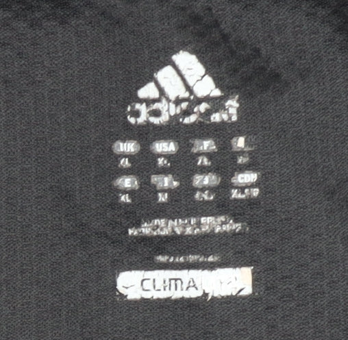 Adidas Men's Black T-Shirt L Gym Running