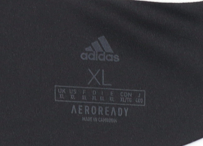 Adidas Men's Black XL Performance Jersey T-Shirt