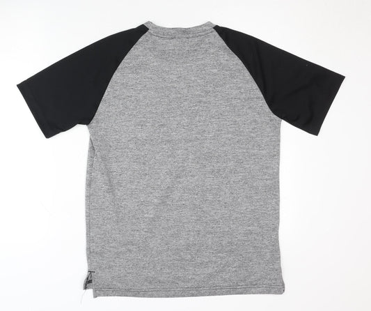 Adidas Men's Grey Sports T-Shirt S Moisture Wicking