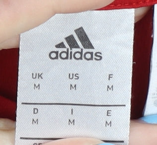 Adidas Men's Red M Sports T-Shirt Short Sleeve