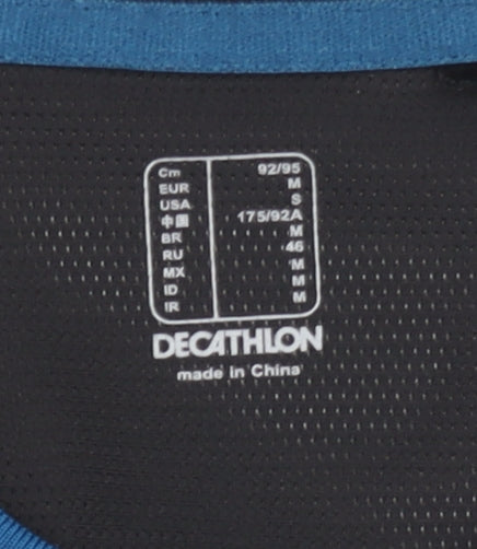 Decathlon Men's Black Athletic Jersey T-Shirt M