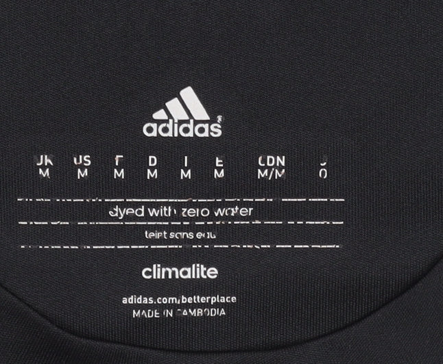 Adidas Men's Colourblock T-Shirt Black/Blue M