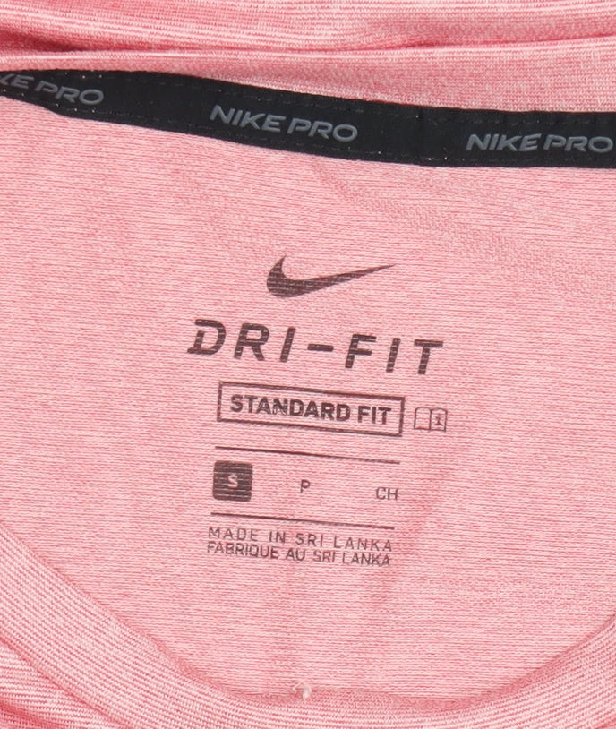 Nike Men's Pink Dri-FIT T-Shirt Small