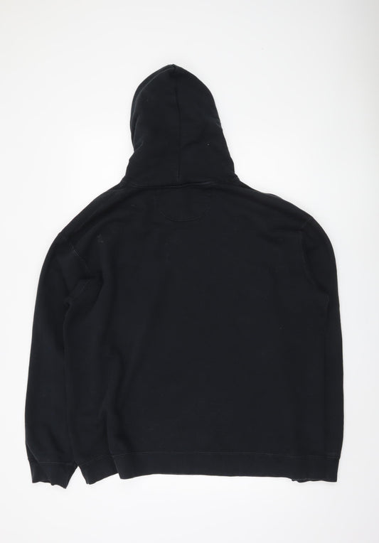 Mens UK Size 2XL Port & Company Black Pullover Hoodie