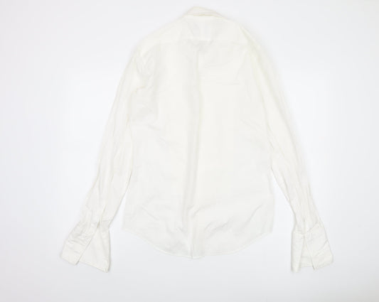 T.M. Lewin Men's Slim White Dress Shirt 15.5