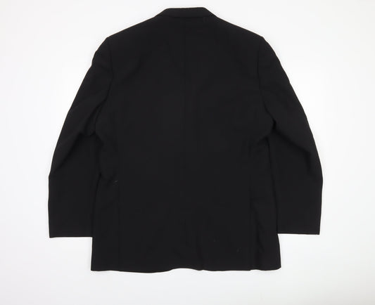 Mens UK Size 42 Greenwoods Regular Black Suit Jacket