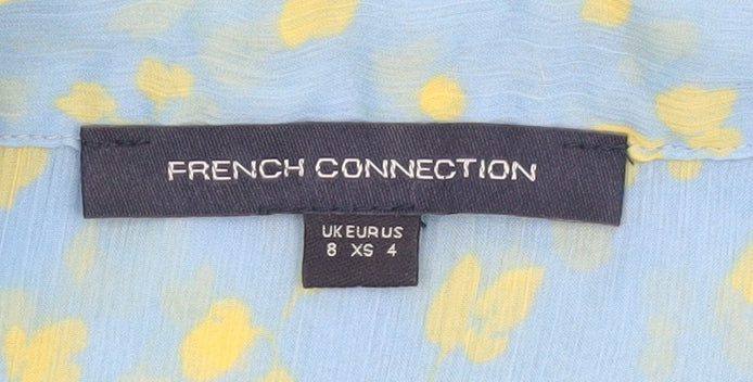 Womens UK Size 8 French Connection Blue Blouse