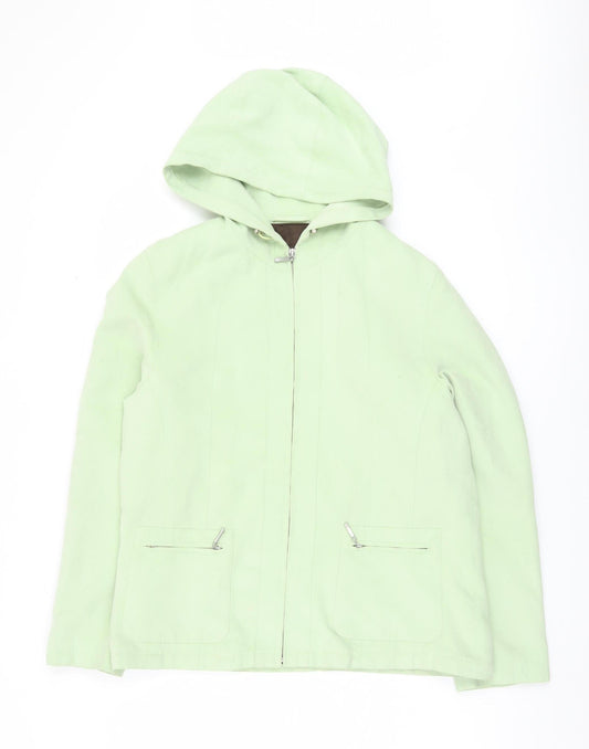 Womens UK Size 12 Berkertex Green Basic Jacket