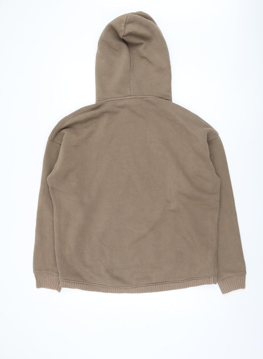 Zara Men's Medium Brown Pullover Hoodie