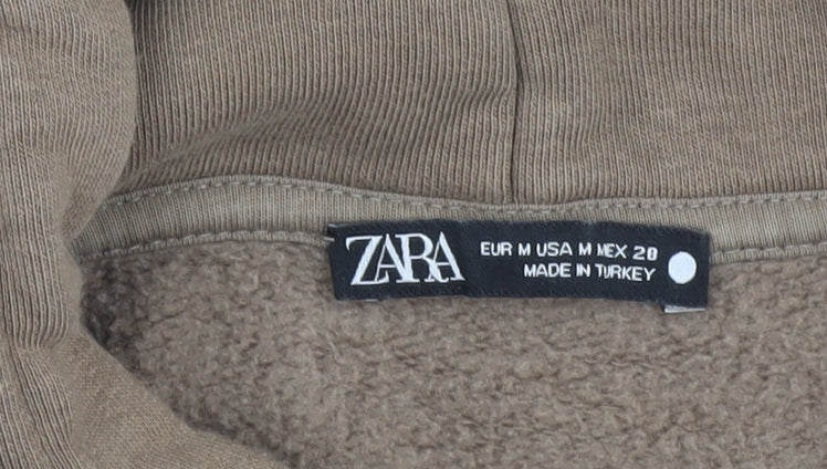 Zara Men's Medium Brown Pullover Hoodie