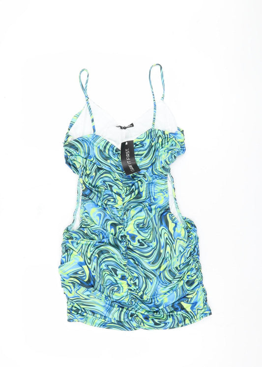 Additional front view of I Saw It First Women's Multicoloured Bodycon Dress