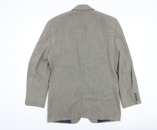 Mens UK Size 38 Blazer Regular Grey Suit Jacket