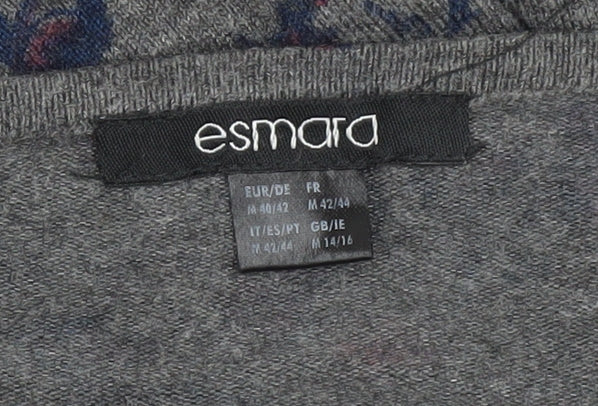 Womens UK Size 14 ESMARA Grey Pullover Jumper