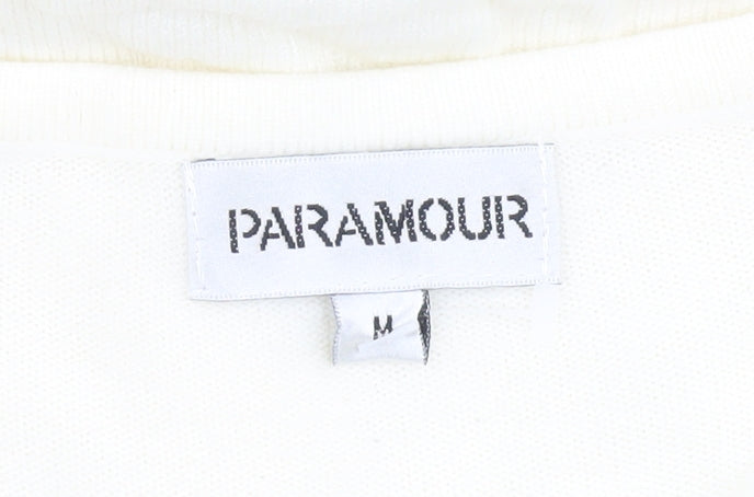 Womens UK Size M Paramour Ivory Cardigan Jumper