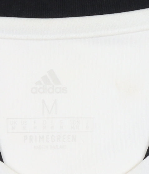 Adidas Men's White Regular Fit Jersey T-Shirt