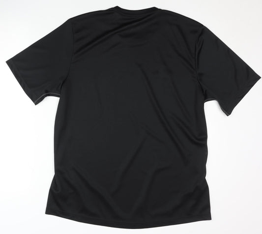 Adidas Men's Black T-Shirt, Size L, Gym & Training