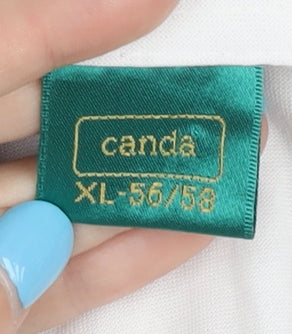 Canda Men's White XL Polo Shirt