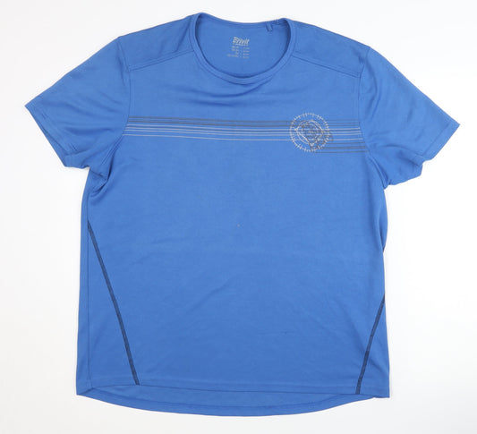 Mens UK Size L Crivit Blue Gym & Training T-Shirt