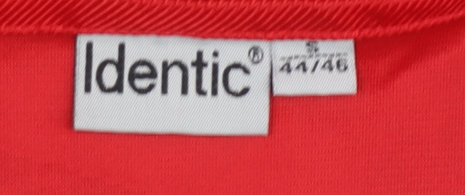 Identic Men's Red Sleeveless Tank Top - Size S