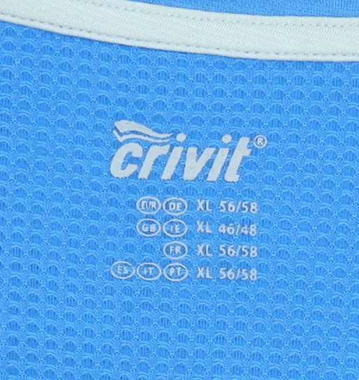 Crivit Men's Blue XL Tank Top for Gym & Running