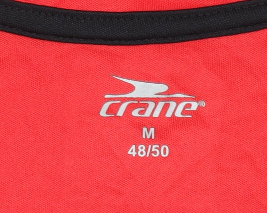 Crane Men's Red Medium Pullover Activewear T-Shirt