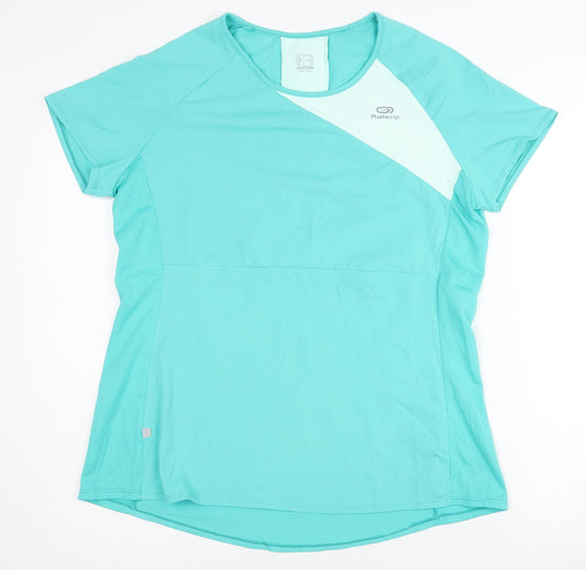 Womens UK Size 18 DECATHLON Blue Running & Jogging T-Shirt