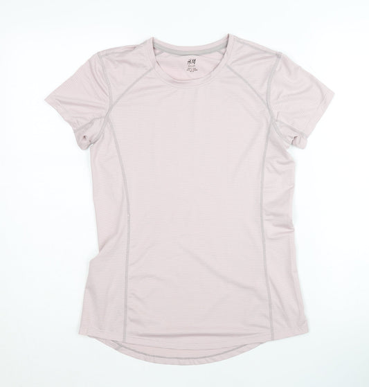 Womens UK Size S H&M Pink Running & JoggingGym & Training T-Shirt
