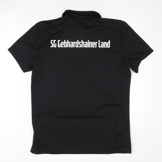 adidas Men's Black Polo Shirt Medium