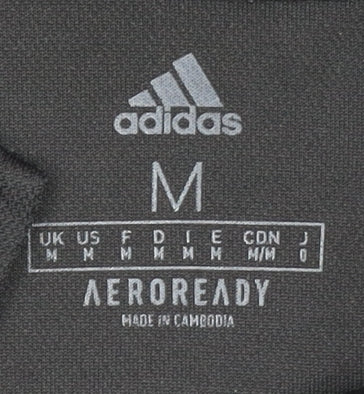 adidas Men's Black Polo Shirt Medium