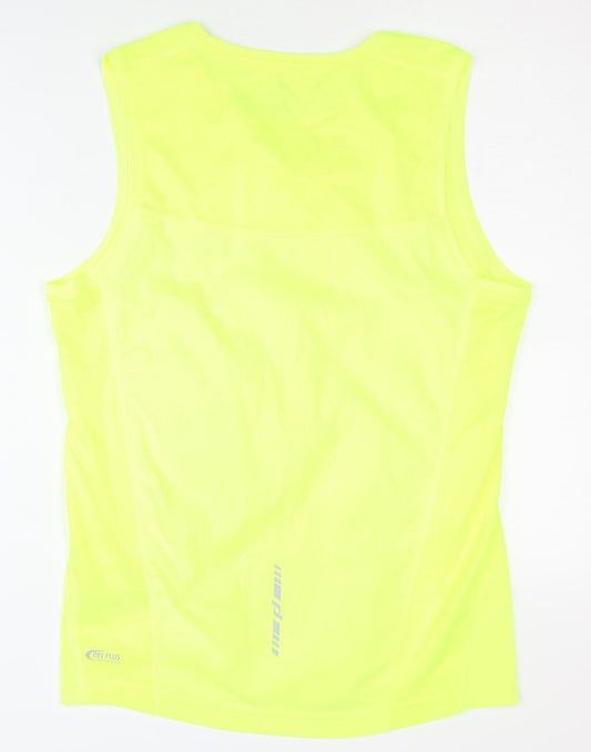 Unisex Adults UK Size M PRO TOUCH Yellow Running & Jogging Gym & Training Tank
