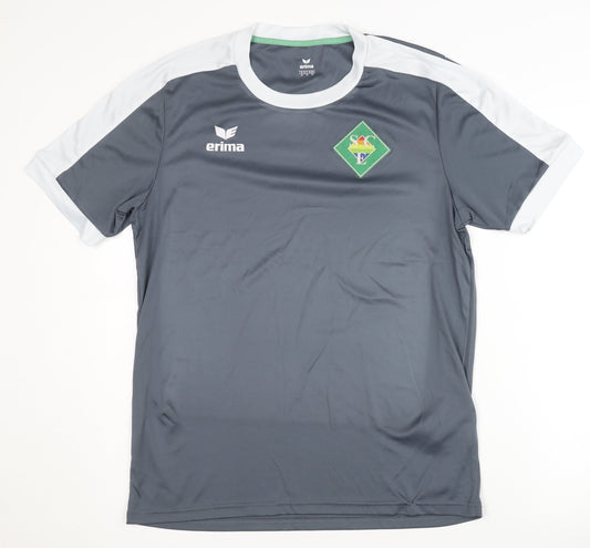 Mens UK Size M ERIMA Grey Football T-Shirt