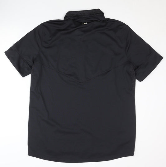 Nike Men's Black Polo Shirt, L, Sports, Breathable Dri-FIT