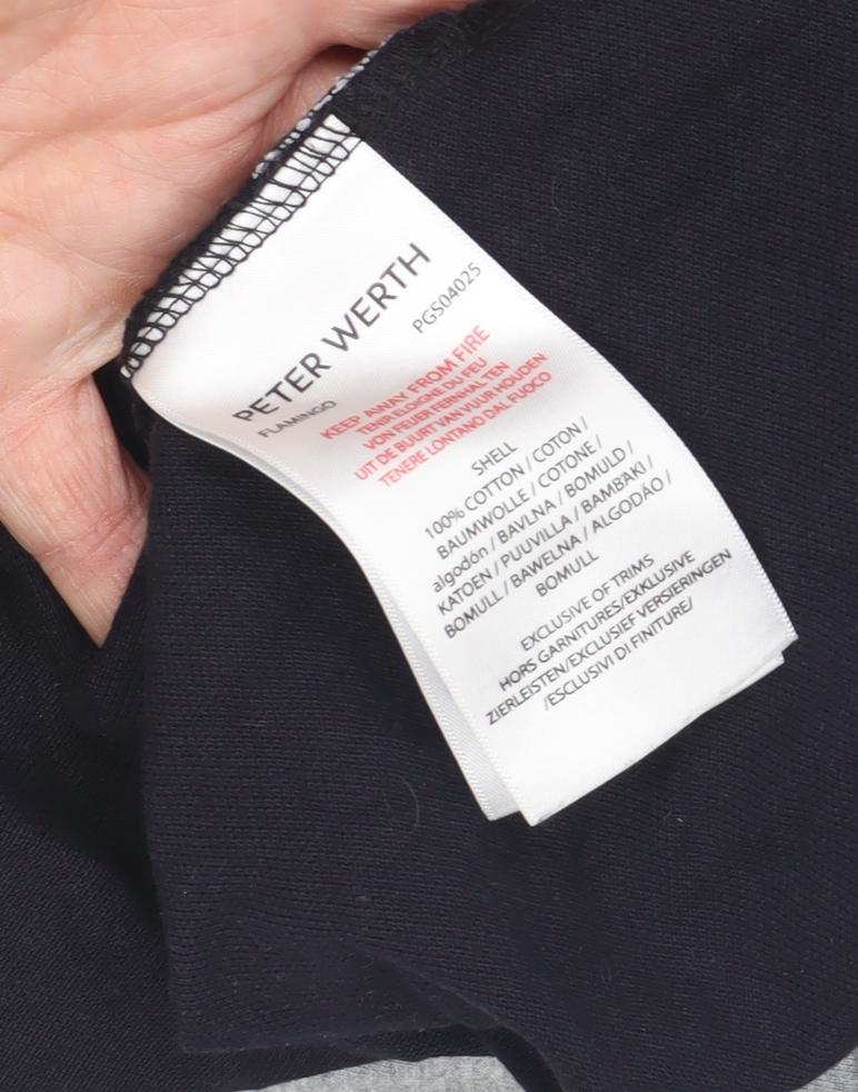 Peter Werth Men's Black Flamingo T-Shirt, Size L