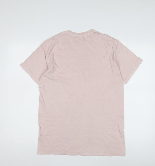 Urban Outfitters Pink XS T-Shirt, Unisex, Cotton