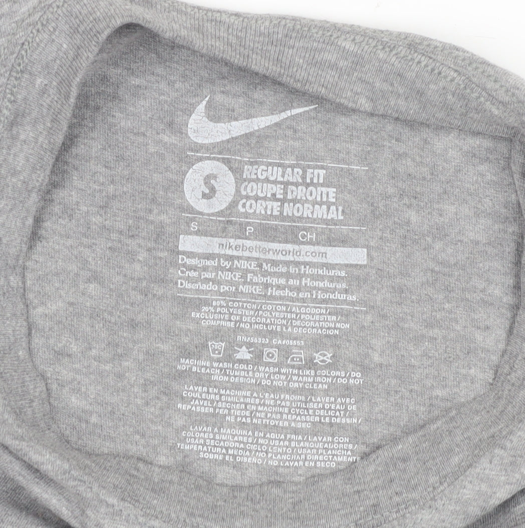 Unisex Adults UK Size S Nike Grey T-Shirt