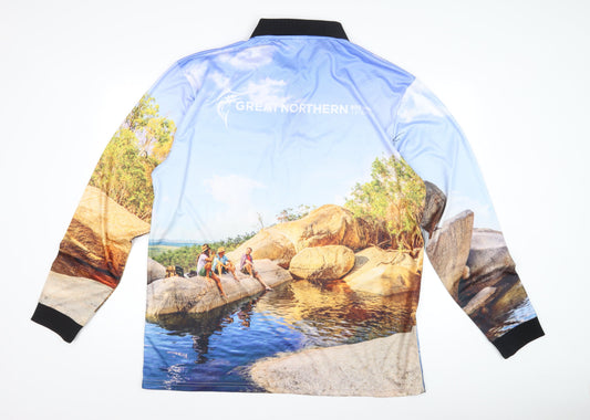 Great Northern Mens Multicoloured 2XL Polo Shirt