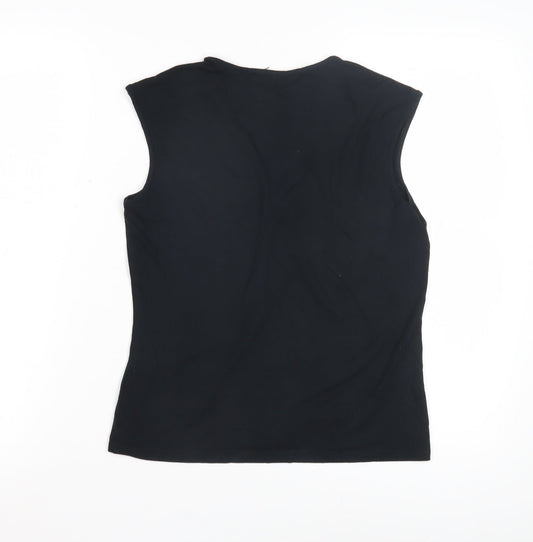 Womens UK Size 12 Marks and Spencer Black Basic Tank