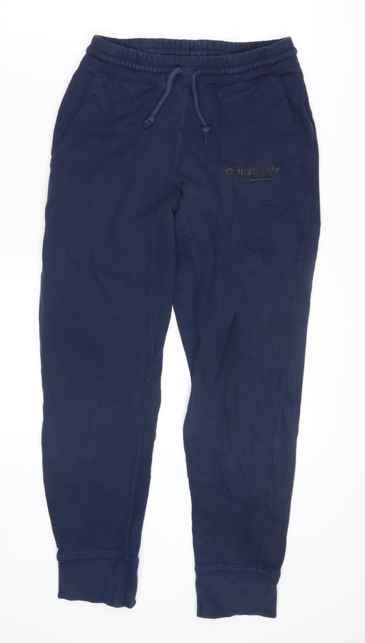Mens UK Size S adidas-activewear Regular Fit Jogger Blue Trousers