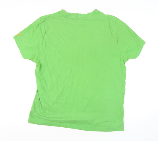 Puma Men's Green Graphic Logo T-Shirt XL